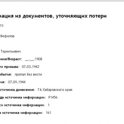 Уточнение потерь