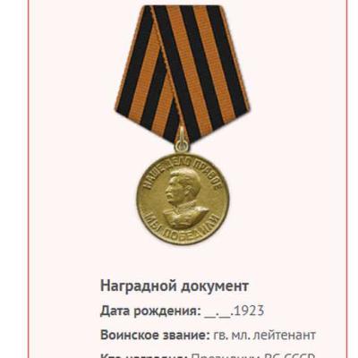 медаль За победу над Германией
