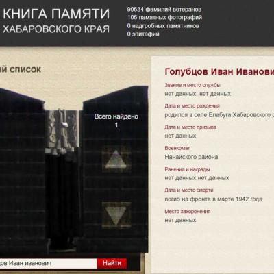 Книга памяти Хабаровского края